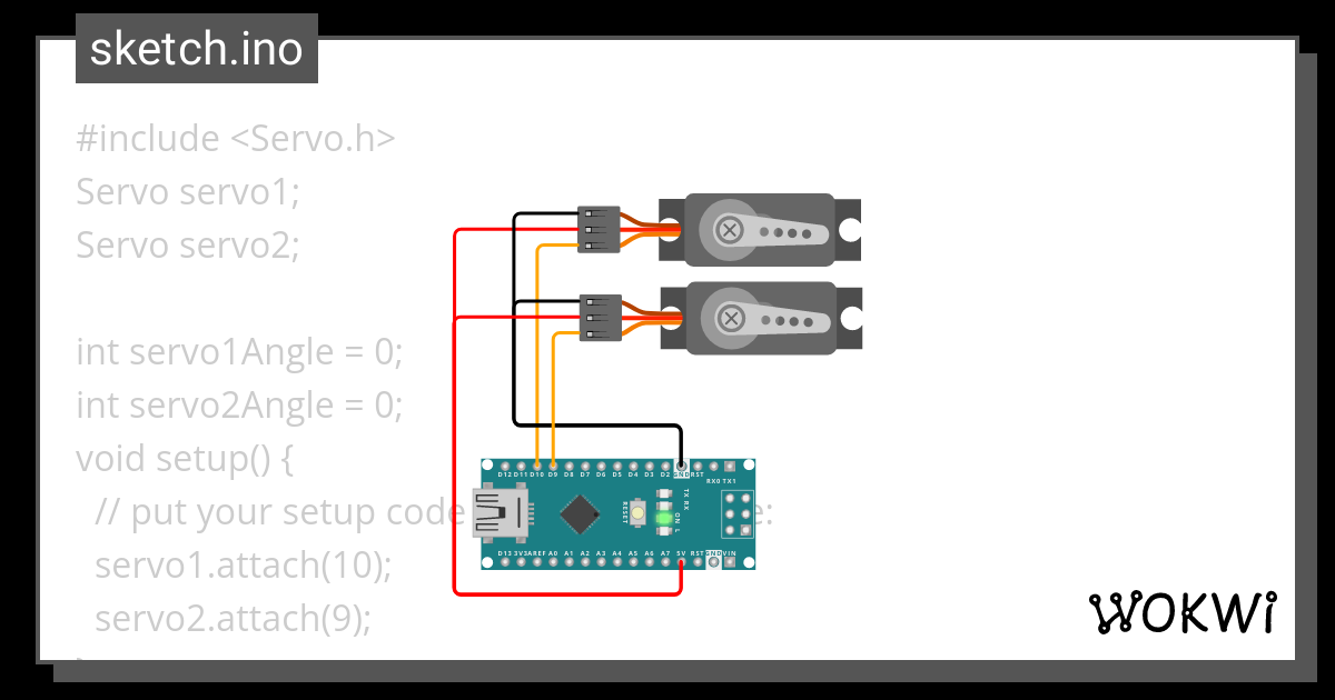 Servo Motor Wokwi ESP32 STM32 Arduino Simulator