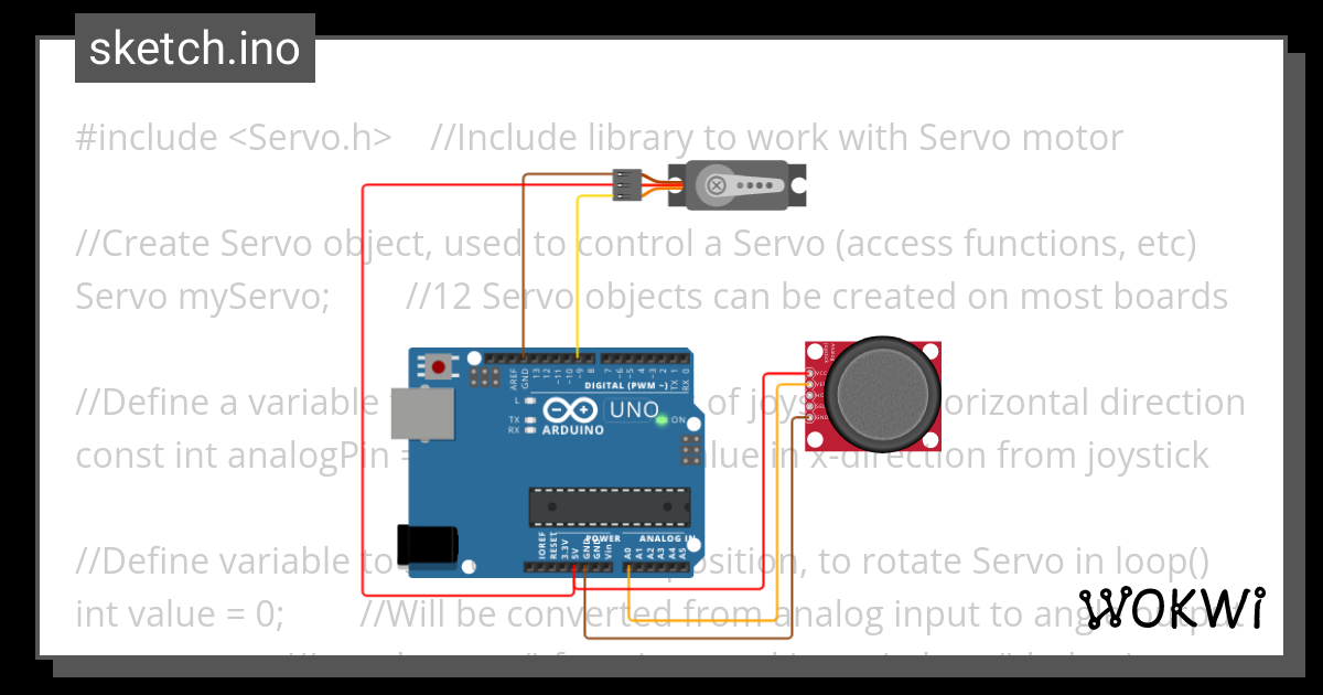 Servo Joystick Wokwi Esp Stm Arduino Simulator