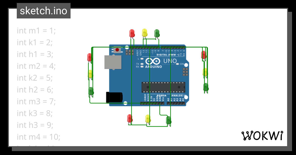 Traffic Light 2 Wokwi Esp32 Stm32 Arduino Simulator 0588