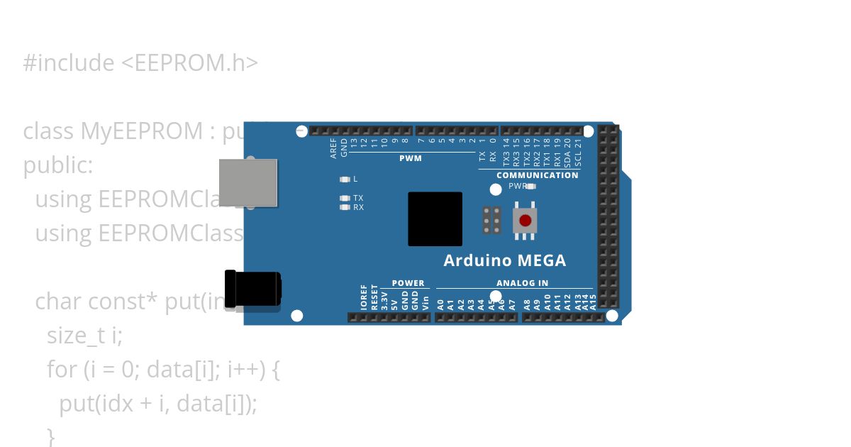 EEPROM extension simulation