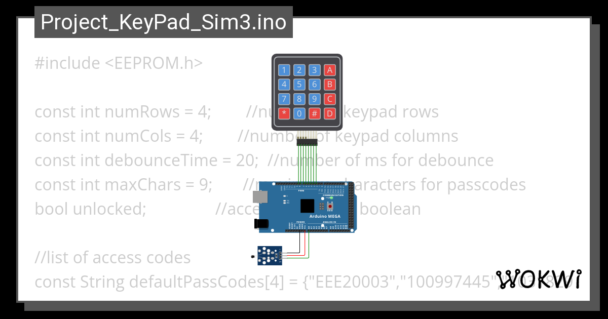 Project Keypad Sim Ino Wokwi Esp Stm Arduino Simulator