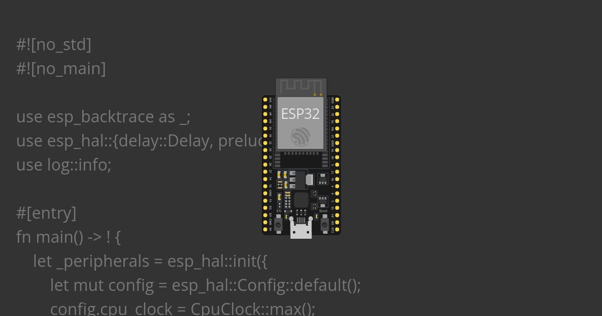 [esp32 | rust | no-std ] template