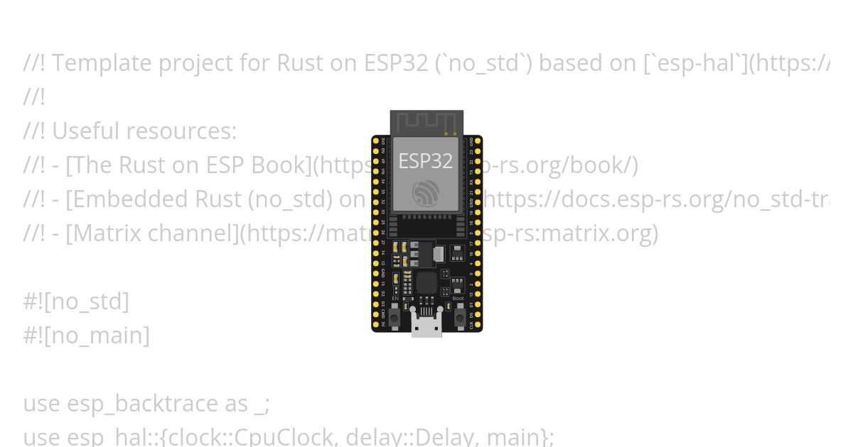 [esp32 | rust | no-std ] template simulation