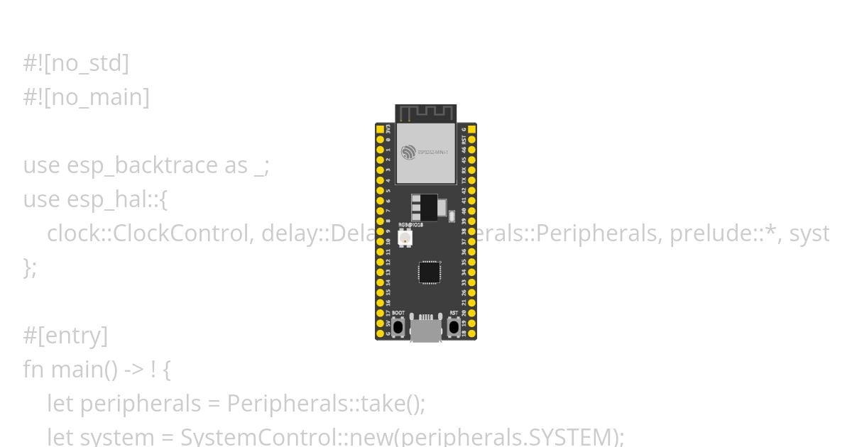 [esp32s2 | rust | no-std ] template simulation