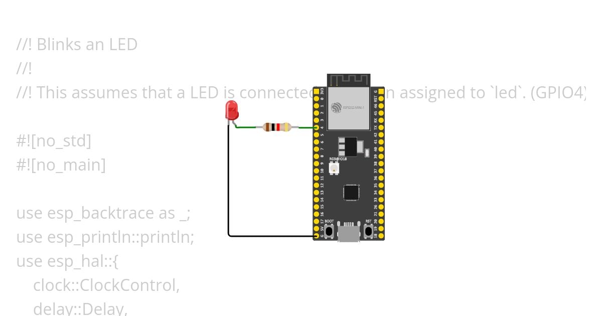 [esp32s2 | rust | no-std ] blinky simulation