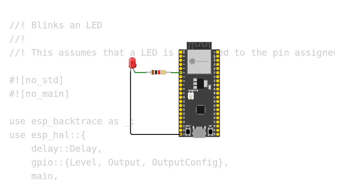 [esp32s2 | rust | no-std ] blinky simulation