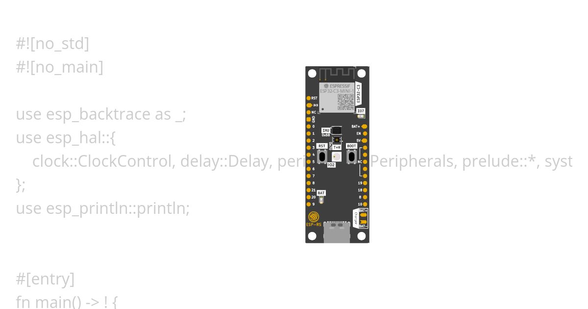 [esp32c3-rust | rust | no-std ] template simulation