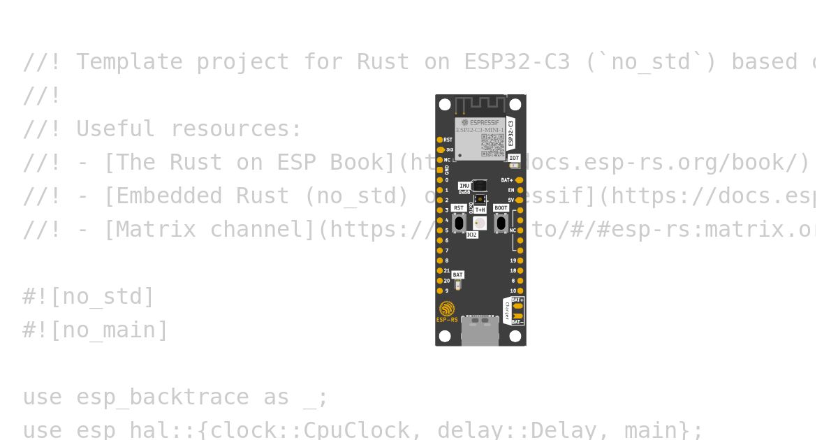 [esp32c3-rust | rust | no-std ] template simulation