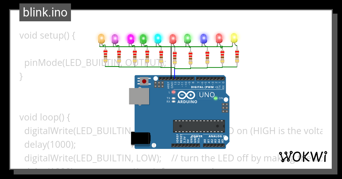 10 Led Blink Ino Wokwi Esp32 Stm32 Arduino Simulator – NBKomputer