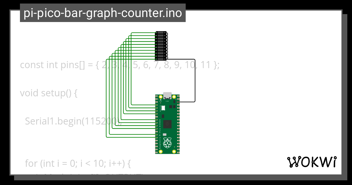 Pi Pico Bar Graph Counter Ino Wokwi Esp32 Stm32 Ardui 4906