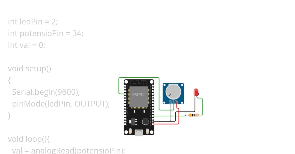 Mengendalikan LED dengan PWM.ino simulation