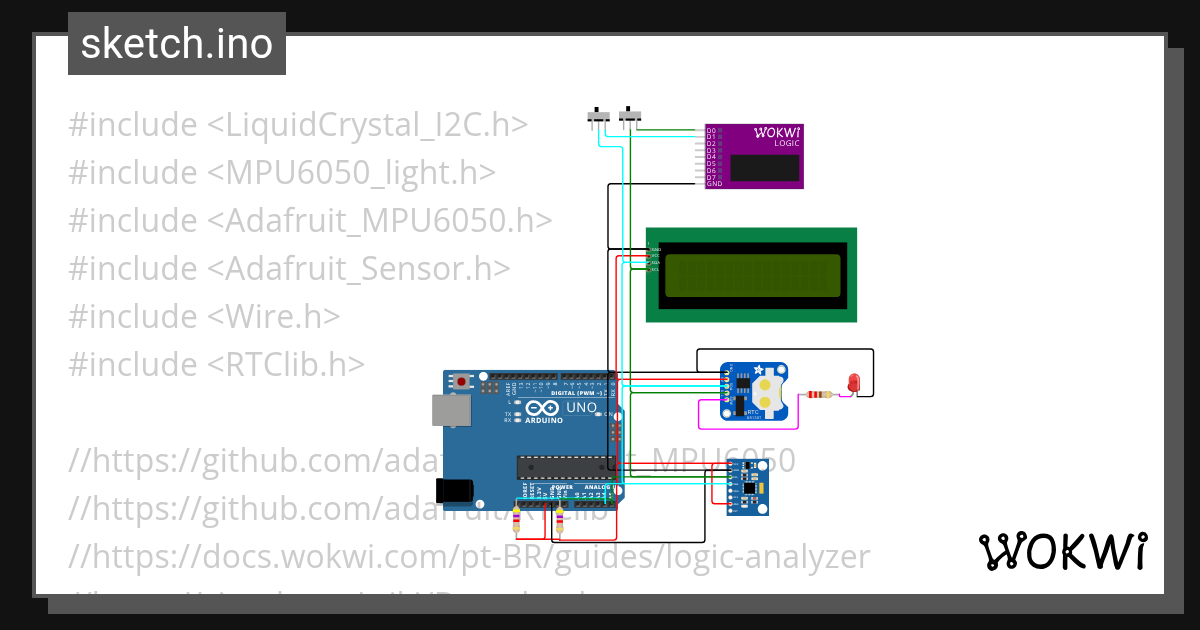 PROT_Exercicio_I2C - Wokwi ESP32, STM32, Arduino Simulator