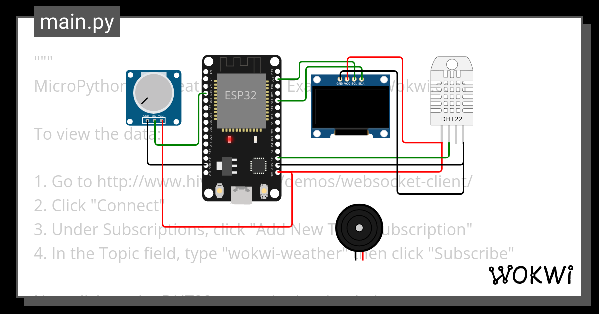 Simple IoT - Wokwi ESP32, STM32, Arduino Simulator