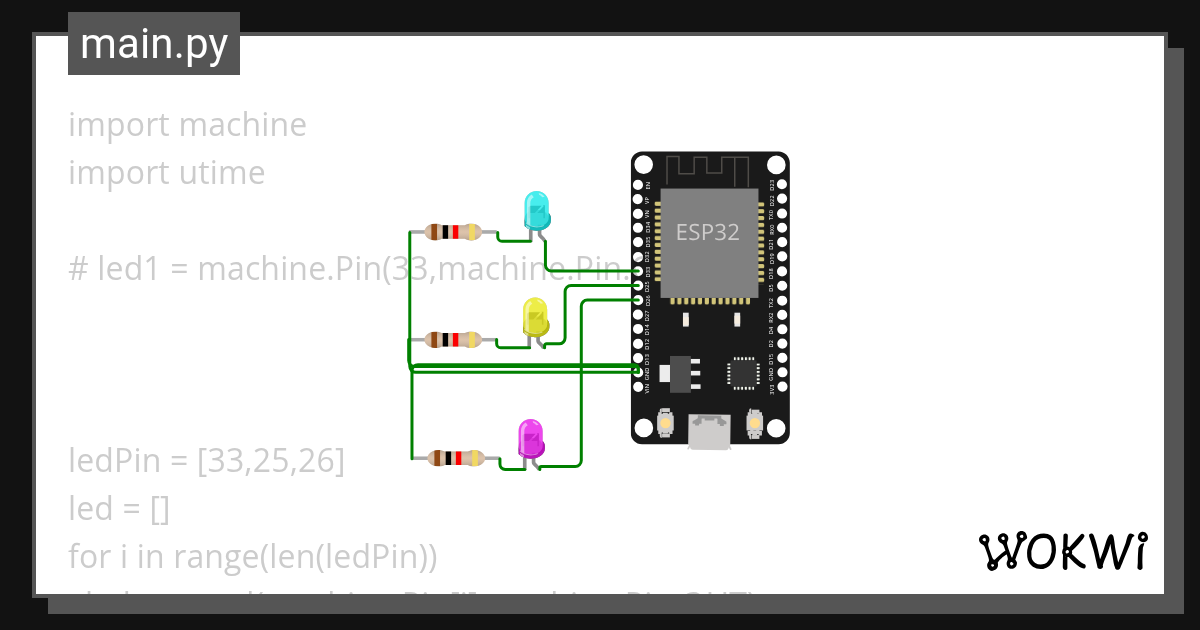 Wokwi - Online ESP32, STM32, Arduino Simulator