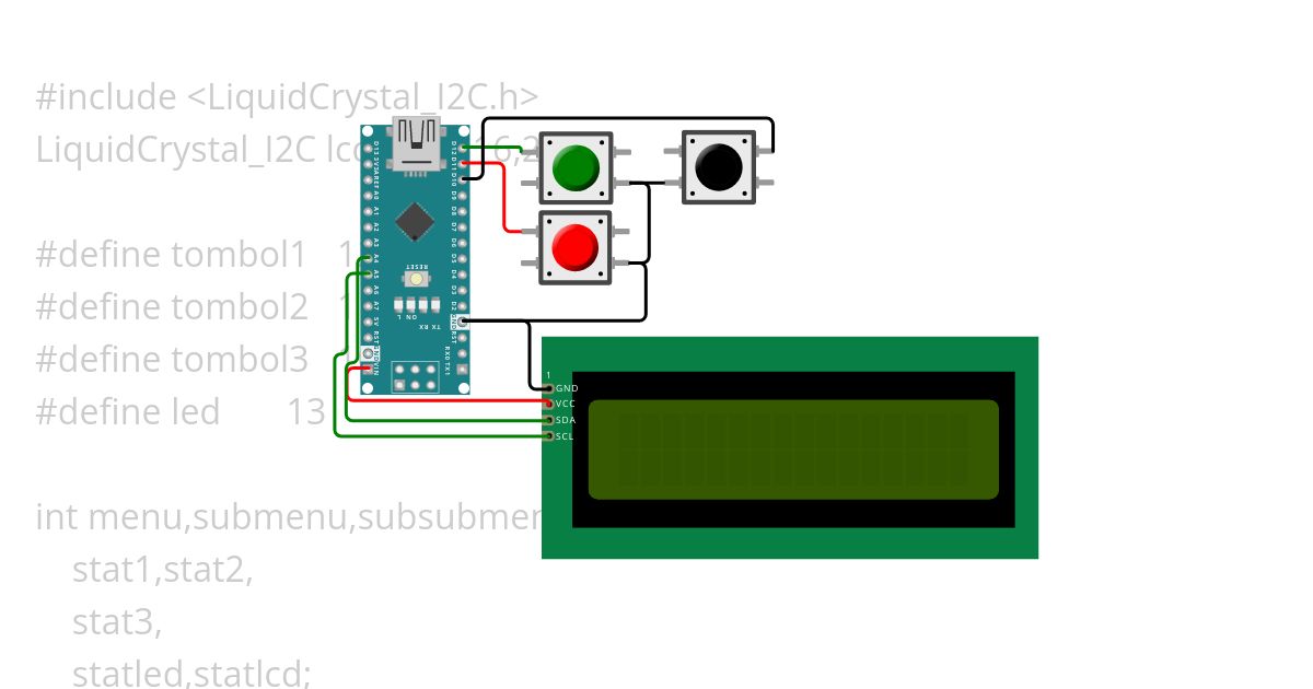 LCD MENU.ino simulation