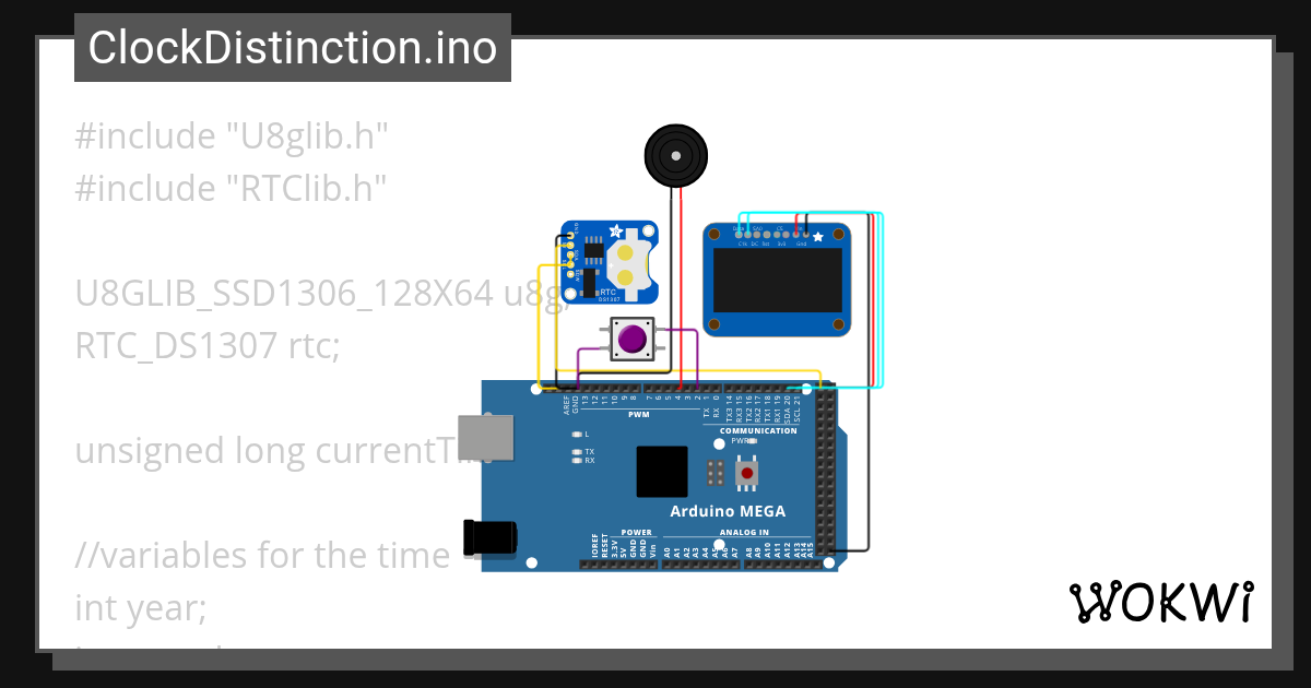 ClockDistinction.ino - Wokwi ESP32, STM32, Arduino Simulator