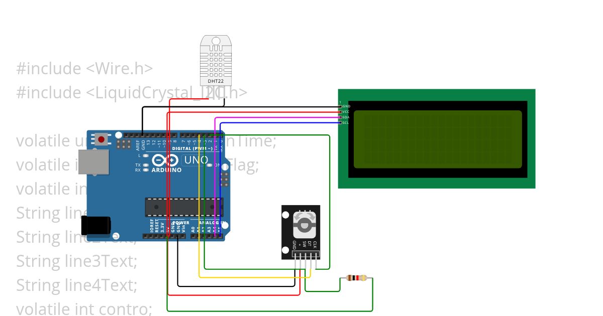 LCD menu pro simulation