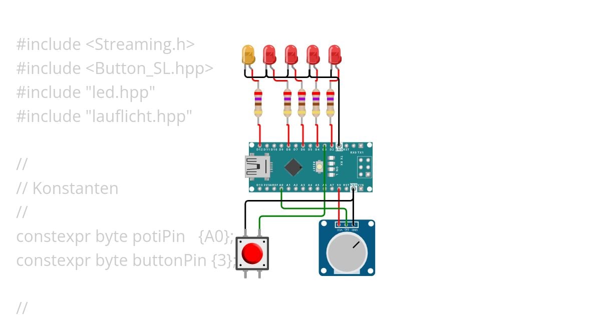 BlinkLEDs-Taster.ino simulation