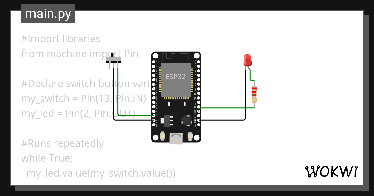 Untitled project - Wokwi ESP32, STM32, Arduino Simulator