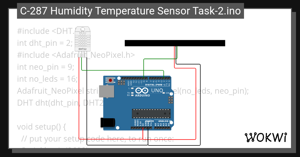 C-287 Humidity Temperature Sensor Task-2.ino - Wokwi ESP32, STM32 ...