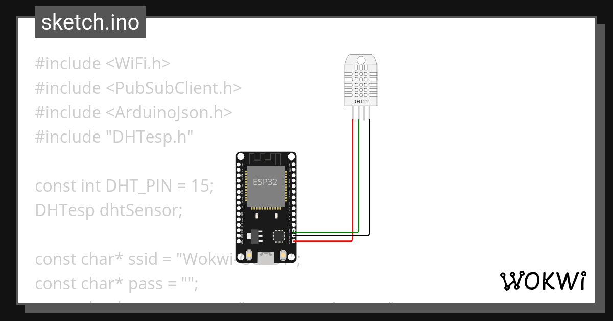 Topik 11 Publisher JSON Wokwi ESP32 STM32 Arduino Simulator