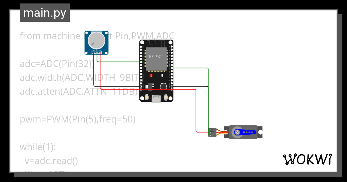 Servo Pwm Wokwi Esp32 Stm32 Arduino Simulator