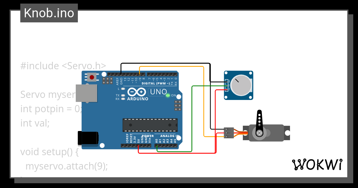 Wokwi Servo Wokwi Esp32 Stm32 Arduino Simulator