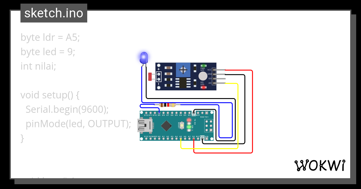 Sensor Ldr Wokwi Arduino And Esp32 Simulator 4628