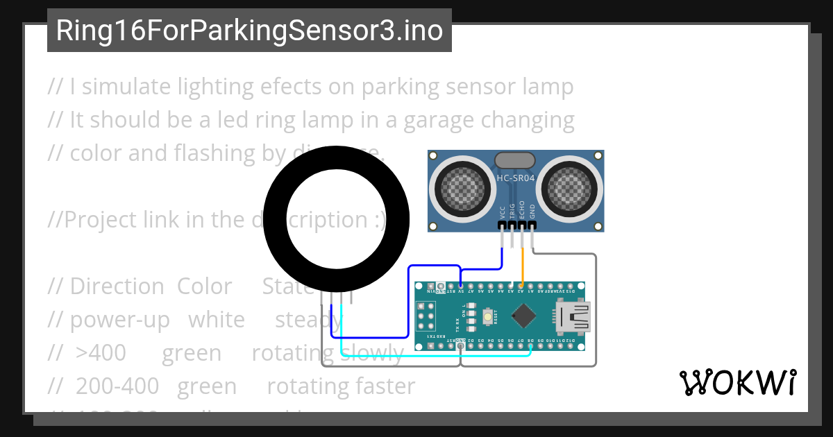 Syifa tunnisa sensor ultrasonik - Wokwi ESP32, STM32, Arduino Simulator