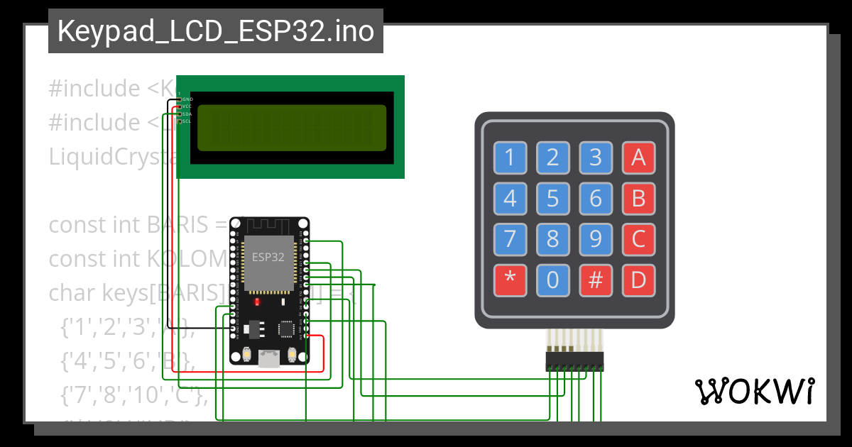 Keypadlcdo Wokwi Esp32 Stm32 Arduino Simulator