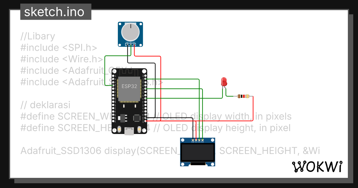 Dac led wokwi esp32 stm32 arduino simulator