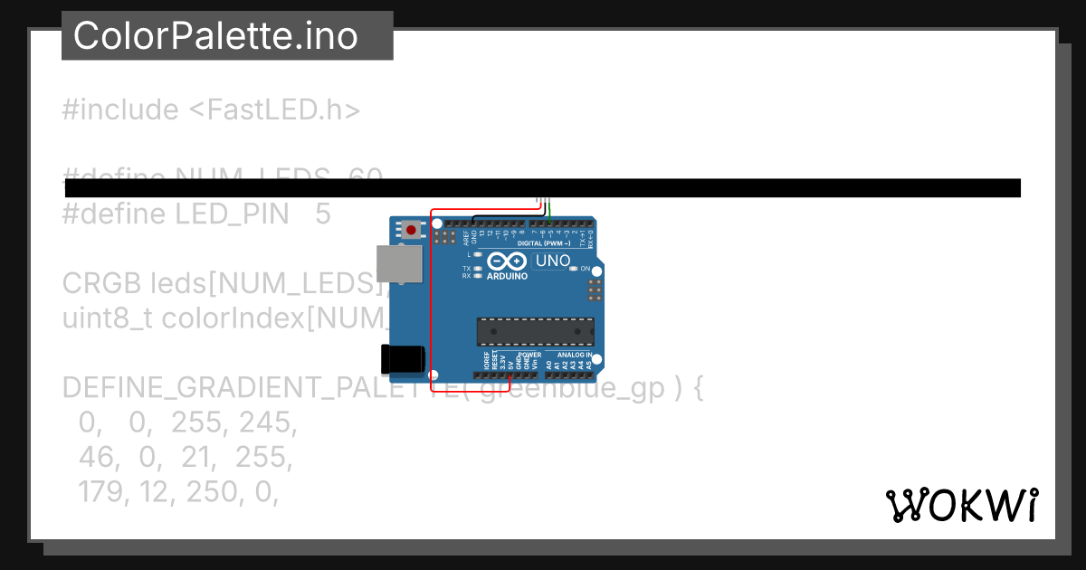 Gradientbeat ino wokwi esp32 stm32 arduino simulator