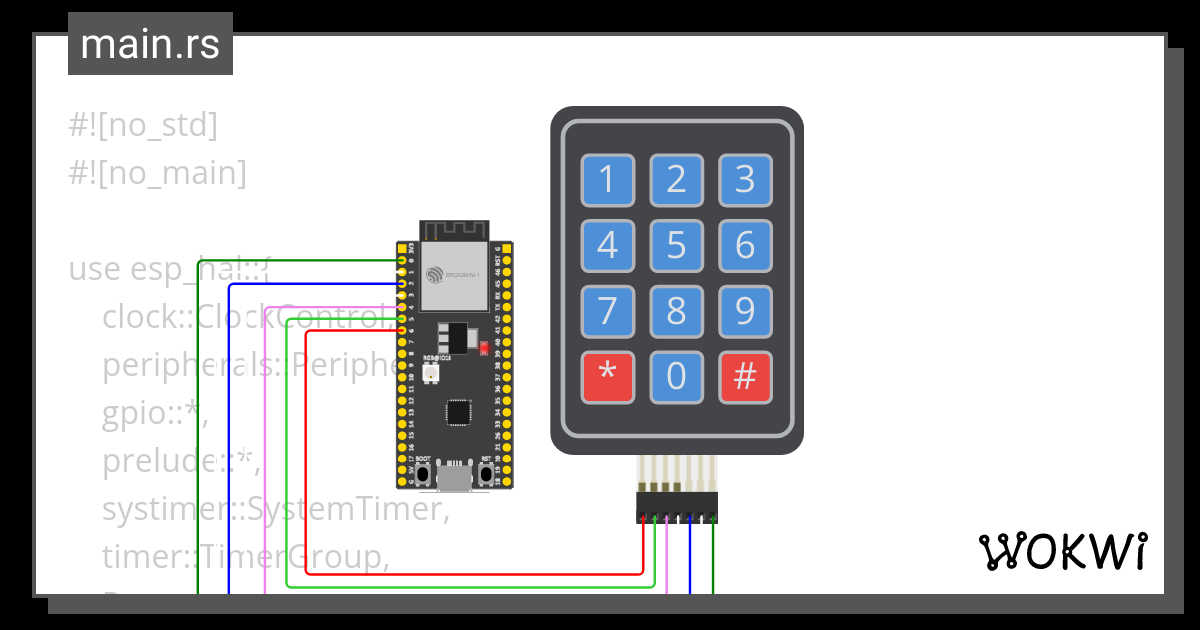 Esp Keypad Wokwi Esp32 Stm32 Arduino Simulator 