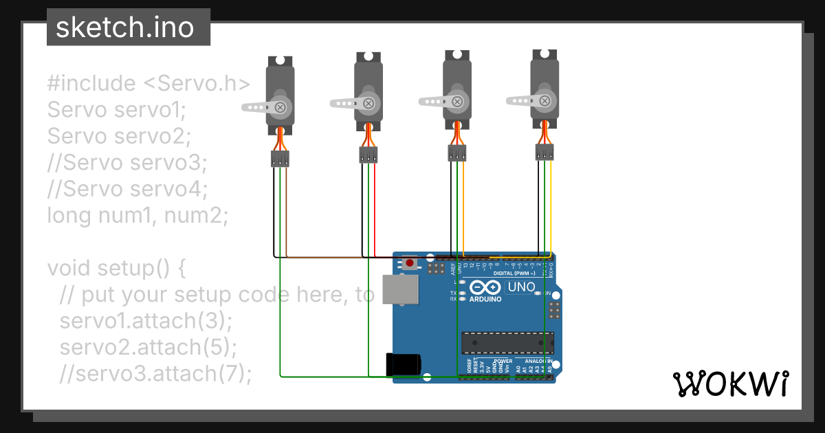 Servo Serial Monitor - Wokwi ESP32, STM32, Arduino Simulator