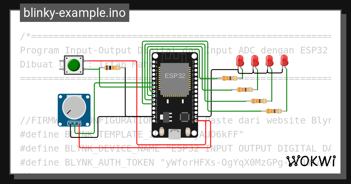 Input output dan adc 1 esp32 blynk latihan siswa wokwi esp32