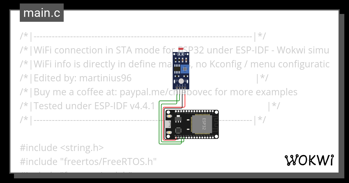 ESP-IDF WiFi Connection For ESP32 In STA Mode Copy - Wokwi ESP32, STM32 ...