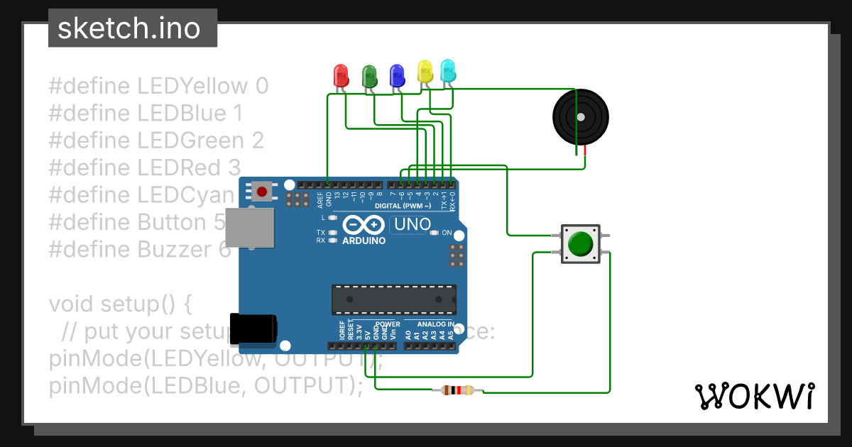 Latihan 3 - Wokwi ESP32, STM32, Arduino Simulator