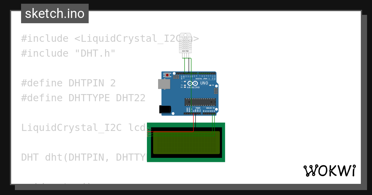 arduino_uno_lcd_DHT22_done.lcd - Wokwi ESP32, STM32, Arduino Simulator
