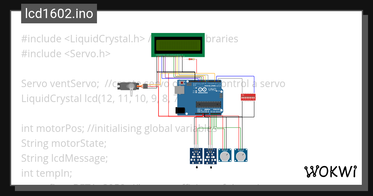 5MA042 Assignment Circuit Wokwi ESP32, STM32, Arduino Simulator