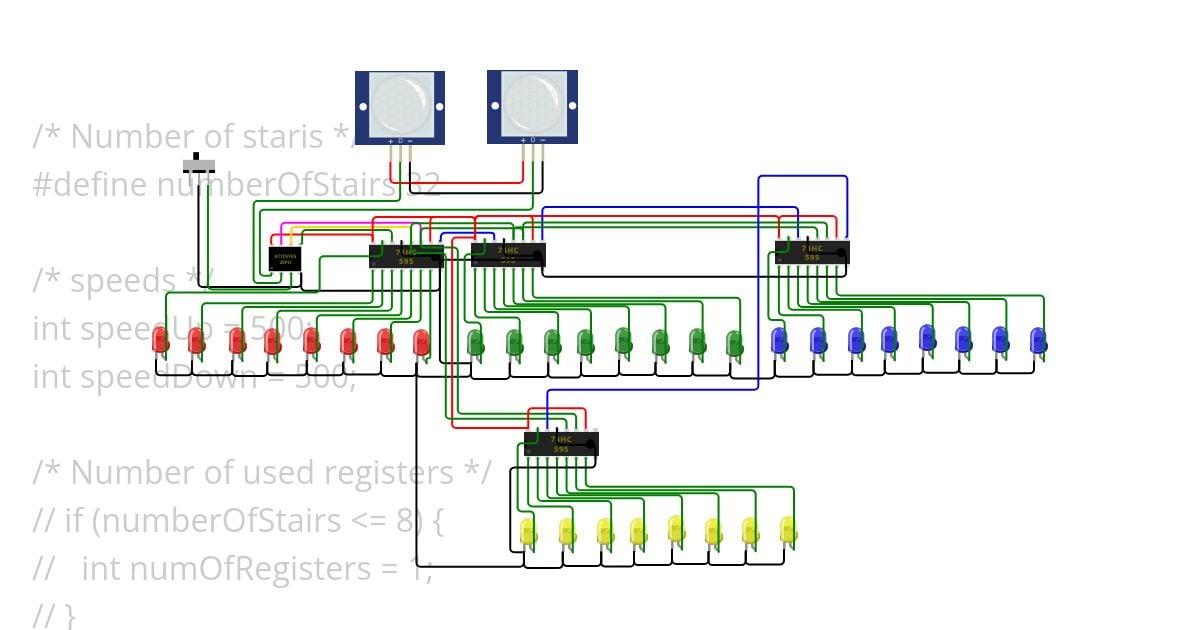 Step Light system v2 simulation