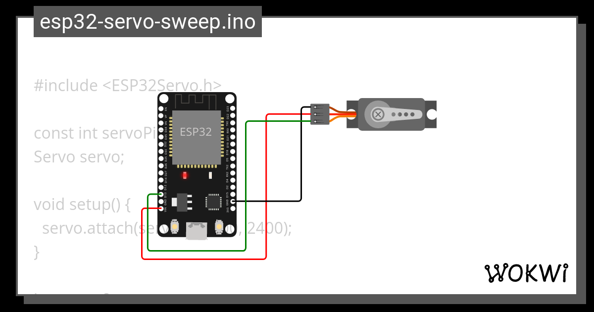 esp32servosweep.ino Wokwi ESP32, STM32, Arduino Simulator