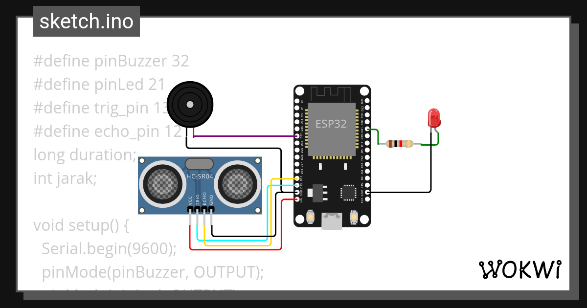 08-AldevaReza-Sensor Parkir - Wokwi ESP32, STM32, Arduino Simulator