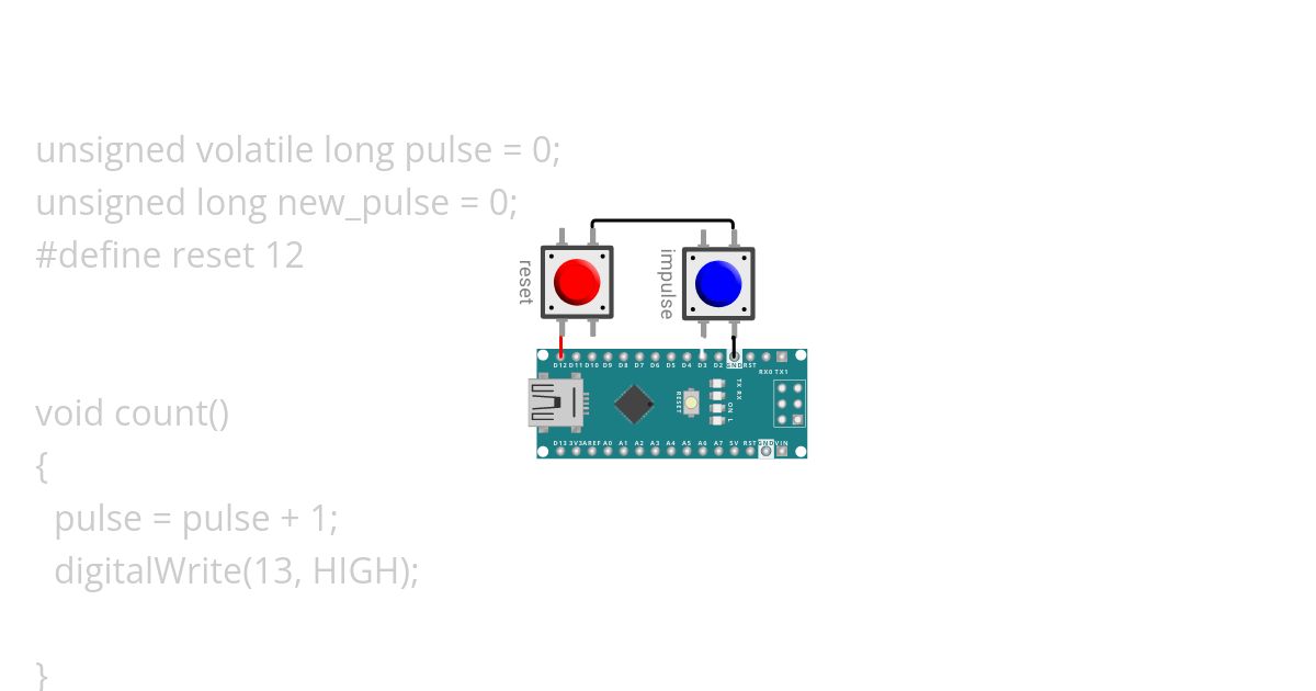 fast pulse counting test.ino simulation