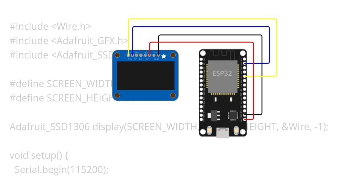 ESP32 OLED simulation