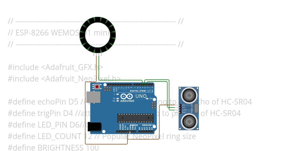 HC-SR04.ino simulation