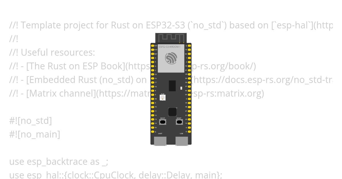 [esp32s3 | rust | no-std ] template simulation