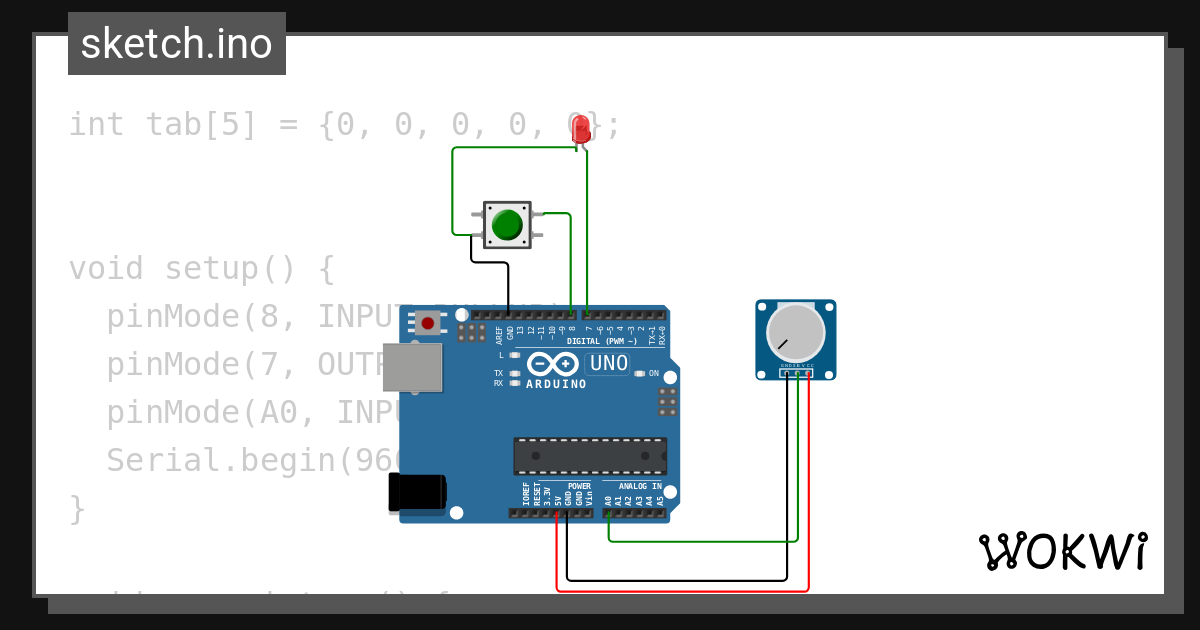 Ajouter valeur dans tab fct wokwi esp32 stm32 arduino simulator