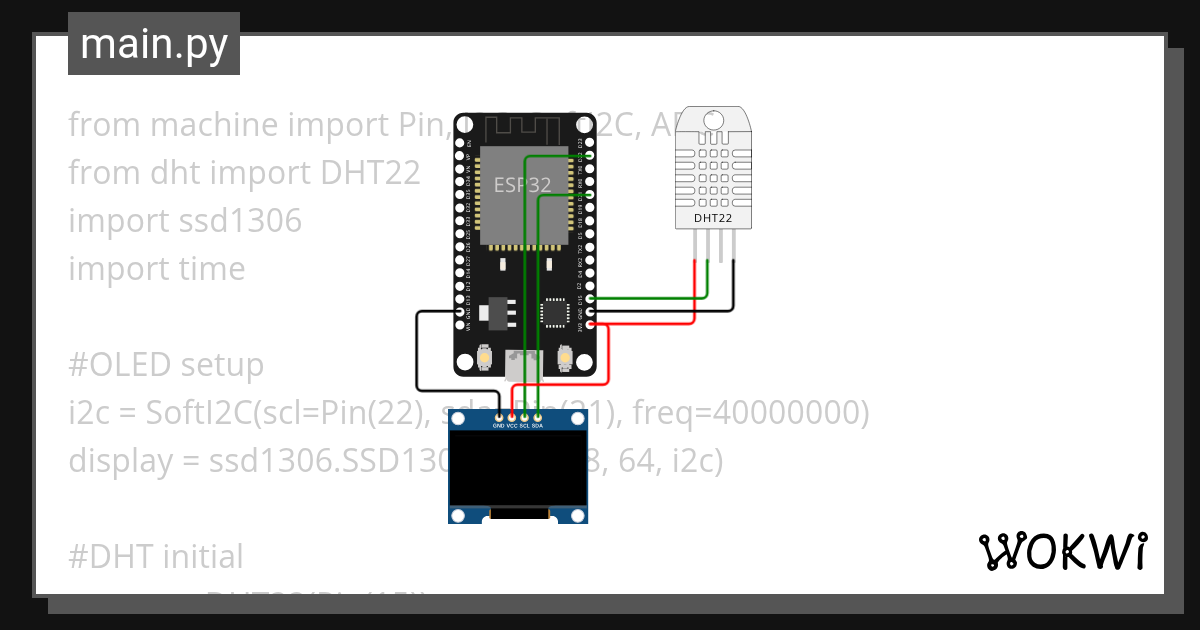 DHT22 - Wokwi ESP32, STM32, Arduino Simulator