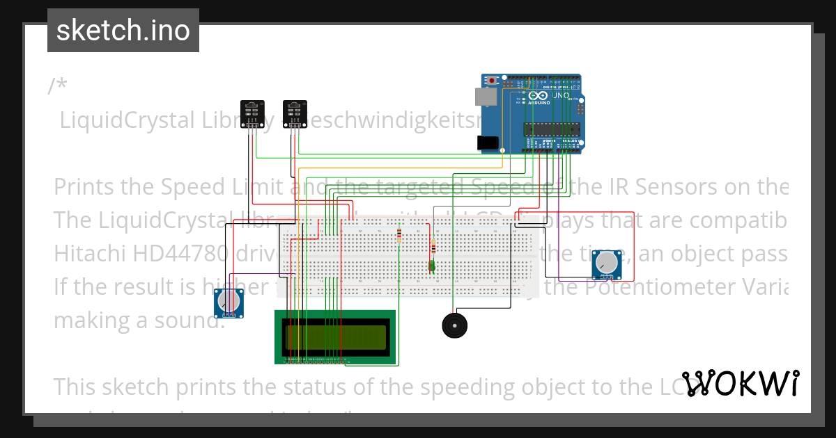 blitzer.ino - Wokwi ESP32, STM32, Arduino Simulator