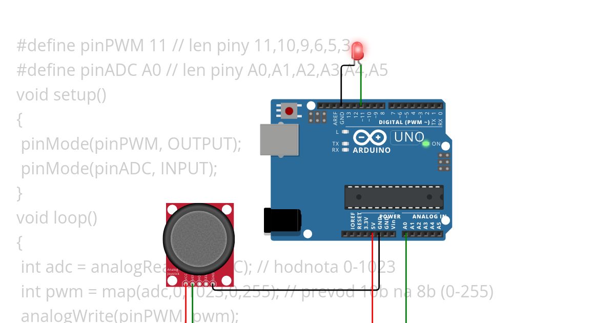 poten_led.ino simulation